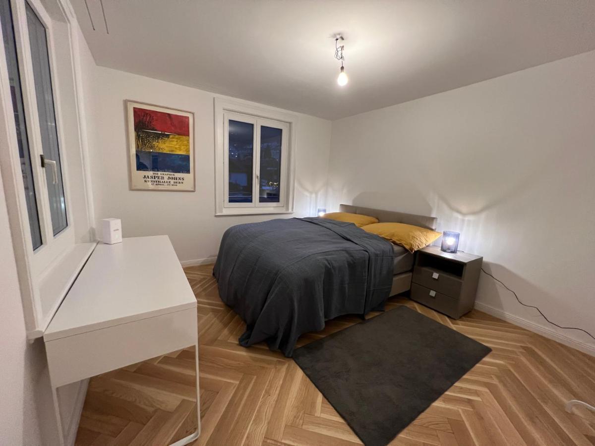Modernes Apartment Am Fuss Des Pilatus - Skigebiet Hergiswil Exteriör bild