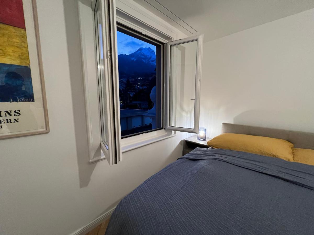 Modernes Apartment Am Fuss Des Pilatus - Skigebiet Hergiswil Exteriör bild