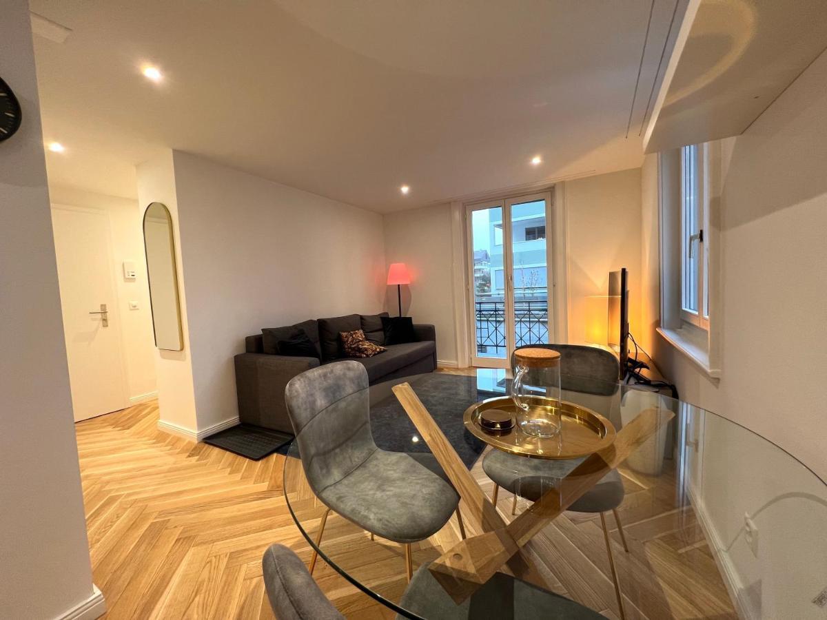 Modernes Apartment Am Fuss Des Pilatus - Skigebiet Hergiswil Exteriör bild